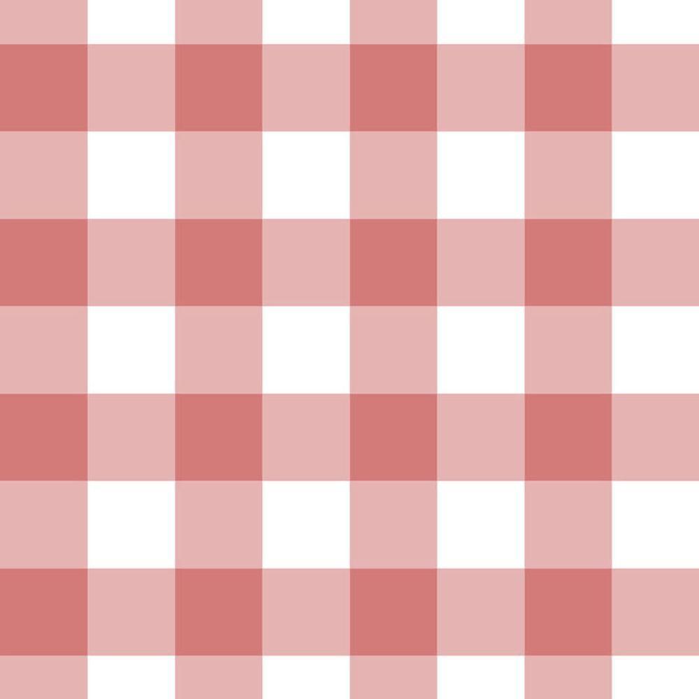 Papel De Parede Doce Estilo Xadrez Rosa 82144 - 1