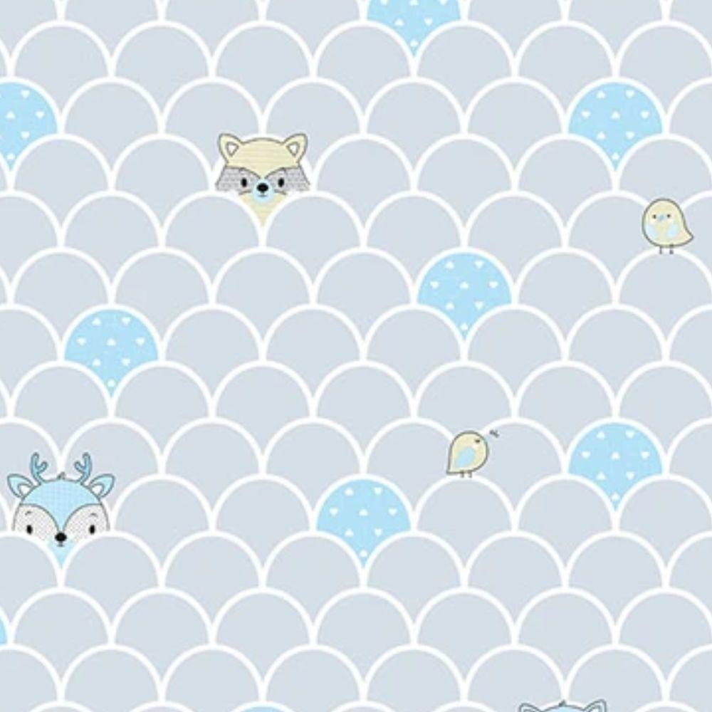 Papel De Parede Yoyo Ii Infantil Azul Yy204101r - 1