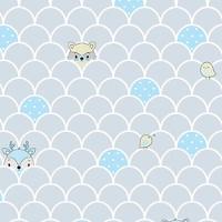 Papel De Parede Yoyo Ii Infantil Azul Yy204101r - 1