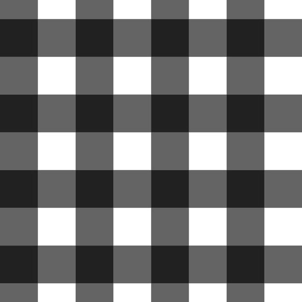 Papel De Parede Doce Estilo Xadrez Cinza 82083 - 1