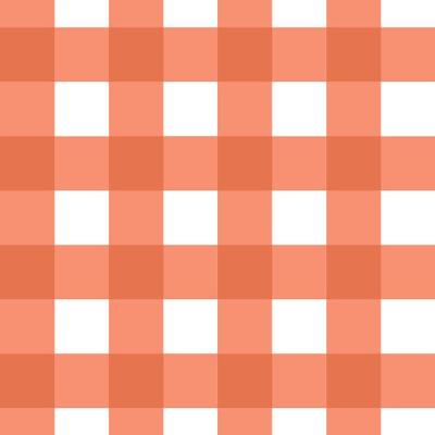 Papel De Parede Doce Estilo Xadrez Laranja 82069