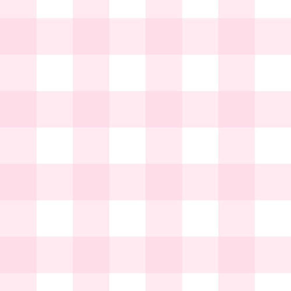 Papel De Parede Doce Estilo Xadrez Rosa 82106 - 1