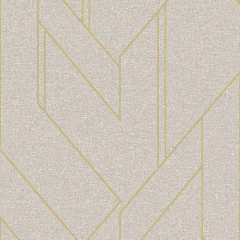 Papel De Parede Bobinex Essencial Geométrico Cinza 4304 - 1