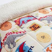Edredom Solteiro Coberdrom Infantil Sherpa Com Mantinha 1 Peça - Dino - 2