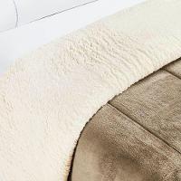 Edredom King Coberdrom Sherpa/mantinha Everest 1 Peça - Cáqui - 2