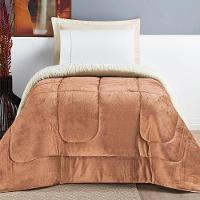 Edredom Solteiro Coberdrom Sherpa/mantinha Everest 1 Peça - Apricot - 3