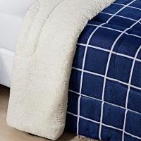 Edredom King Coberdrom Sherpa/mantinha Austin 1 Peça - Marinho - 2