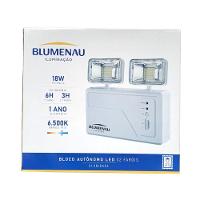 Bloco Autônomo Led 2 Faróis Quadrado - Blumenau Iluminação 18w 3000 Lumens - 3