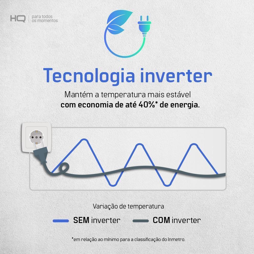 Geladeira Refrigerador HQ Frost Free Side by Side 460 Litros Cinza HQ-460SBSFF 127V - 10