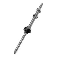 Parafuso Estrutural P/ Suporte De Painel Solar Telhado Fibrocimento M10x250 Inox - 1 Peça - 1