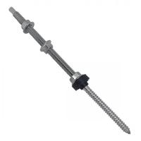 Parafuso Estrutural P/ Suporte De Painel Solar Telhado Fibrocimento M10x250 Inox - 1 Peça - 3