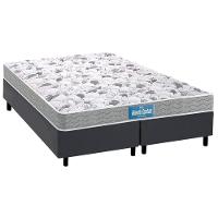 Cama Box King: Colchão Espuma D45 Probel Anatômico Guarda Costas Próextreme + Base Crc Suede Gray (193x203) - 1
