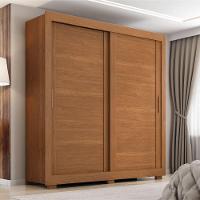 Guarda Roupas Casal 2 Portas De Correr 4 Gavetas Titanium Zanzini Madeirado - 2