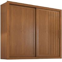 Guarda Roupas Casal Ripado 2 Portas De Correr 4 Gavetas Trianon Zanzini Madeirado - 1