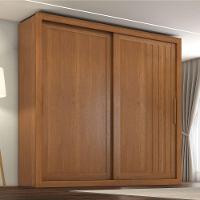 Guarda Roupas Casal Ripado 2 Portas De Correr 4 Gavetas Trianon Zanzini Madeirado - 3