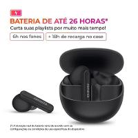 Fone de Ouvido Earbud Aiwa AWS-EB-04-B Bluetooth IPX4 ANC - 26 Horas de Bateria - 5