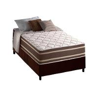 Conjunto Box Solteiro: Colchão Molas Superlastic Duo Sono + Base Crc Suede Brown (88x188) - 1