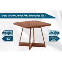 Sala De Jantar Completa átria 1593 Aço C- Tampo Madeirado 90x90cm E 4 Cadeiras 1736 Preto-nogal - Preto-preto - Carraro