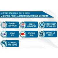 Conjunto Box Solteiro: Colchão Espuma D28 Confort + Base Crc Suede Brown (88x188) - 3