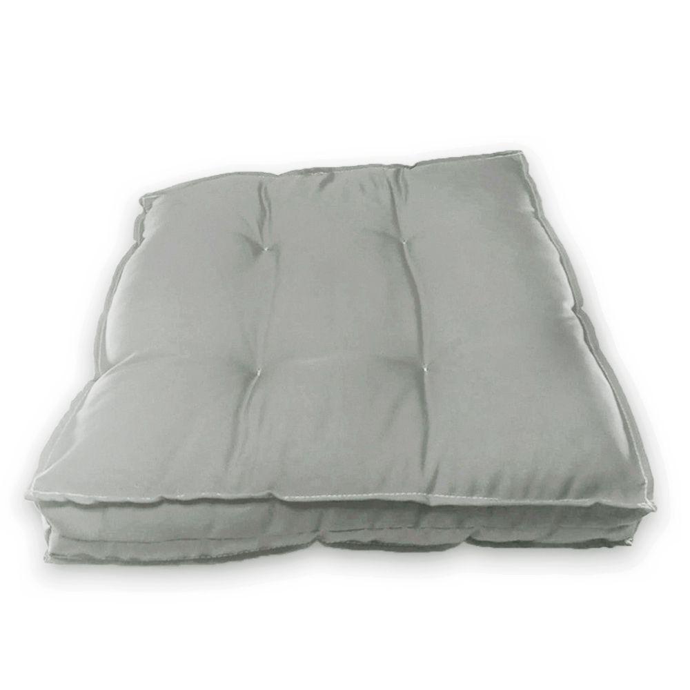 Almofada Futon Decoração 50x50 Cm Modelos Cinza Claro - 3