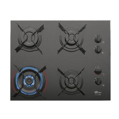 Fogão Cooktop Fischer 4Q Fit Line Gás TC Mesa Vidro Bivolt