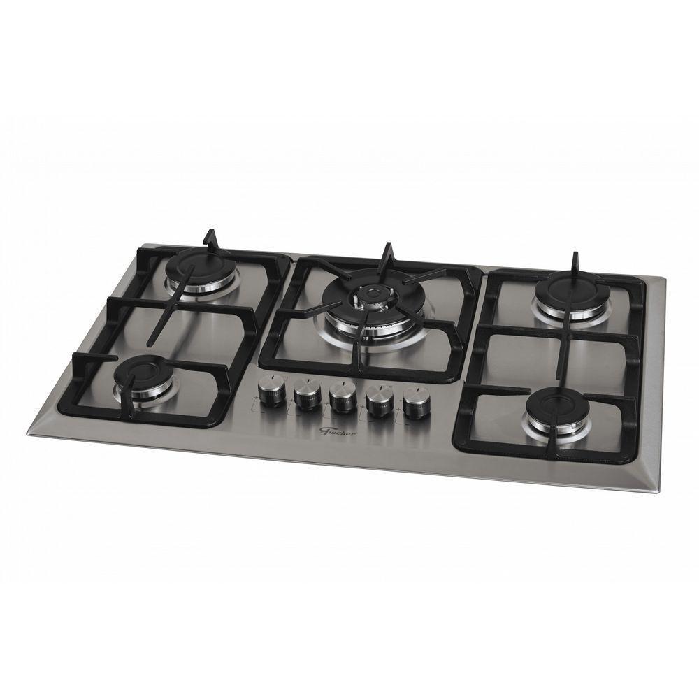 Fogão Cooktop Fischer 5Q TC Infinity Gás Mesa Inox Bivolt - 1