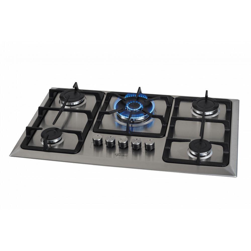 Fogão Cooktop Fischer 5Q TC Infinity Gás Mesa Inox Bivolt - 3