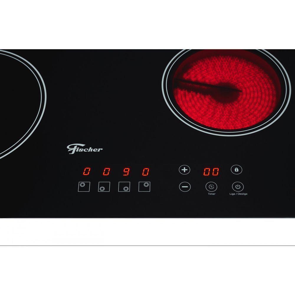 Fogão Cooktop Fischer Elétrico Mesa Vitrocerâmica Touch 220V - 3