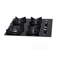 Fogão Cooktop Fischer 4Q TC Gás Mesa Vidro Preto Bivolt - 1