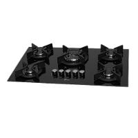Fogão Cooktop Fischer 5Q TC  Gás Mesa Vidro Preto Bivolt - 1