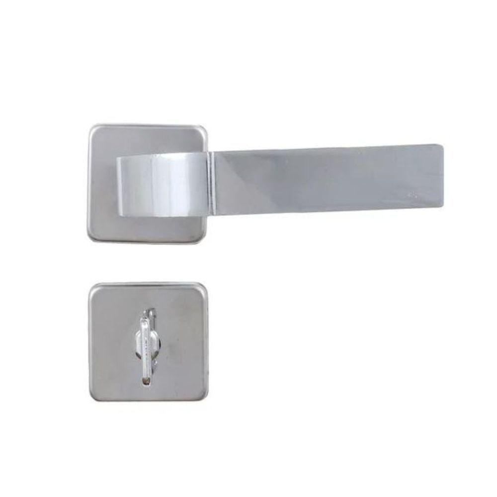 Porta Lisa Mescla Batente Ecológico 09 Cm Fechadura Modena Wc Cromada 82 X 2.10 Esquerdo - Hale - 4