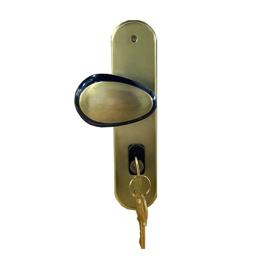 Kit Porta Lisa Mescla 80 X 210 Batente Ecológico 09cm Fechadura Externa Lado Esquerdo - Hale - 3