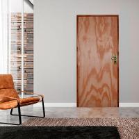 Kit Porta Lisa Mescla 80 X 210 Batente Ecológico 09cm Fechadura Externa Lado Esquerdo - Hale - 2