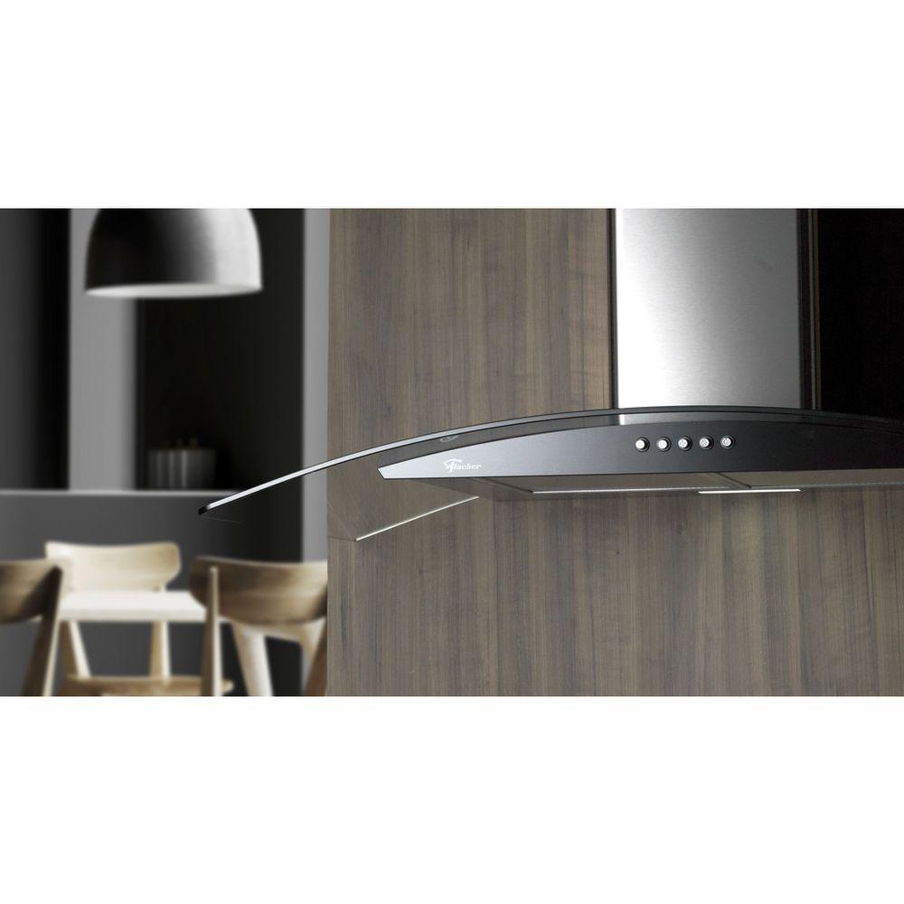 Coifa de Parede Fischer Fit 90 cm Vidro 220V - 2