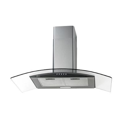 Coifa de Parede Fischer Fit 90cm Inox e Vidro com Exaustor e Depurador 220V