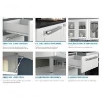 Cozinha Completa Branca Em Aço 4 Peças Luce Com 3 Vidros - 6