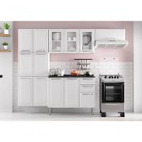 Cozinha Completa Branca Em Aço 4 Peças Luce Com 3 Vidros - 1