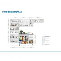 Cozinha Completa Branca Em Aço 4 Peças Luce Com 3 Vidros - 3