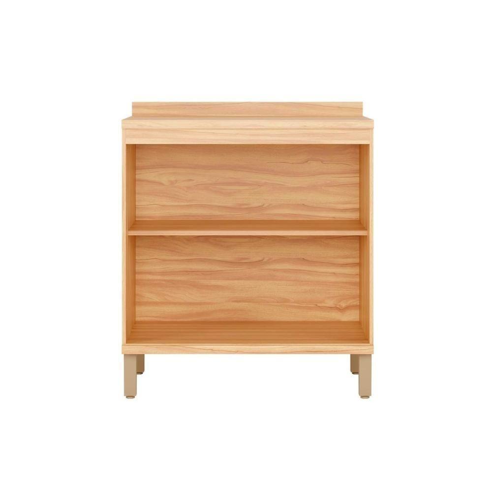 Gabinete De Cozinha Modulado Balcão Com Tampo Sauvignon Com 2 Portas 80cm Amendoa-grafite - Ronipa - 3