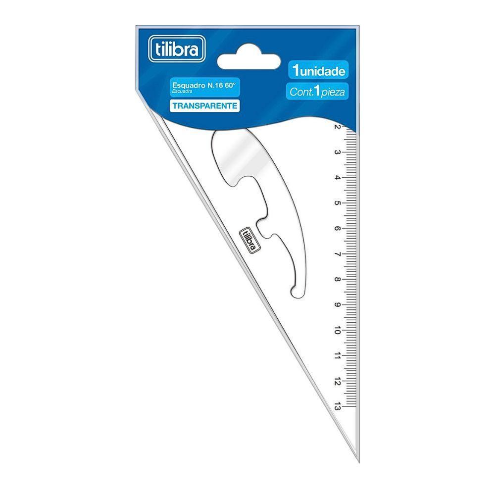 Esquadro Escolar N.16 60 Graus Académie Tilibra - 1
