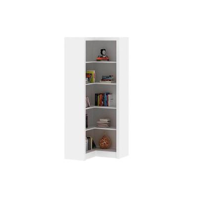 Estante Livreiro Solteiro Me4132 De Canto C/ 4 Prateleiras Nogal - Tecno Mobili