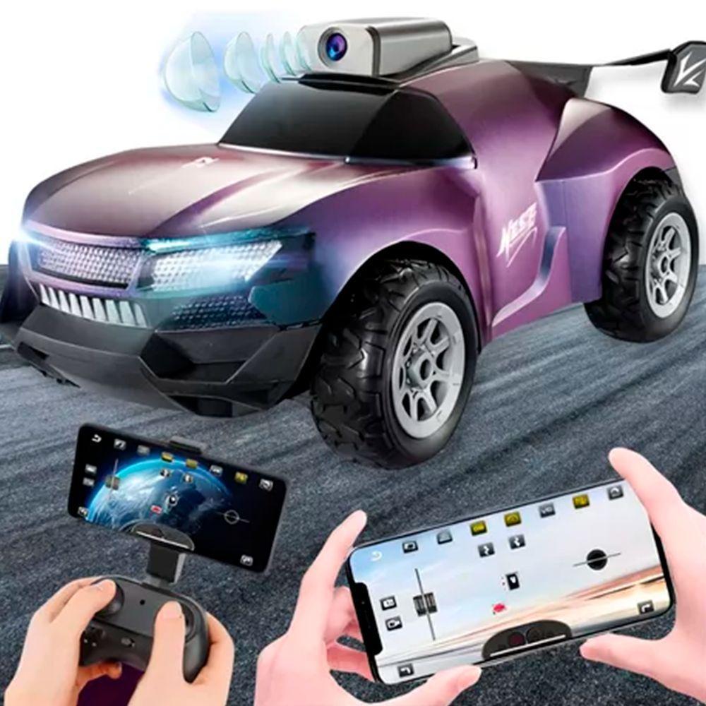 Carrinho Controle Remoto Com Câmera Wifi Carro Recarregável Gradiente - 4