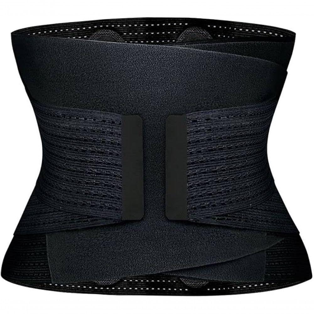 Cinta Modeladora Abdominal Lombar Elástico Tamanho Único - Preto - 1