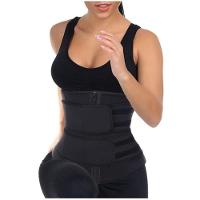 Cinta Modeladora Abdominal Lombar Elástico Tamanho Único - Preto - 3