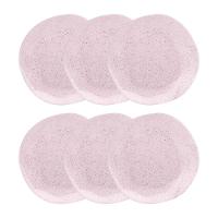 Conjunto 6 Pratos Fundo 22,5 Cm Ryo Pink Sand Porcelana Oxford - 1