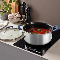 Caçarola Tramontina Romagna Aço Inox Cerâmico Black Stone 24 Cm 5,24 L