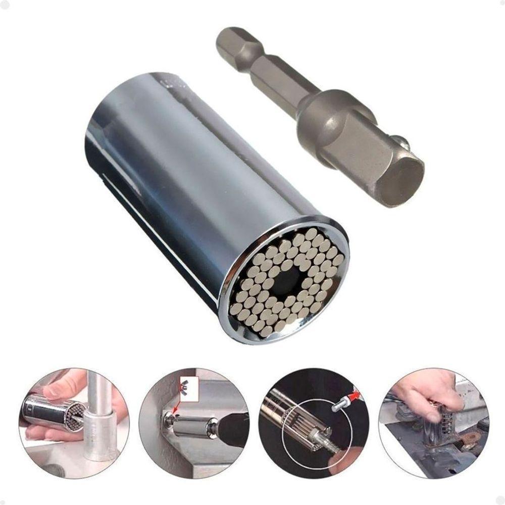 Kit Gator Grip Soquete Universal Catraca Adaptador Lorben Chave Mágica Reversível - 2