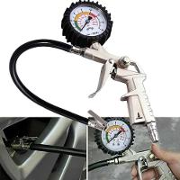 Bico Pistola De Ar Lorben Calibrador De Pneu Manômetro Engate Rápido Gt6057 - 2