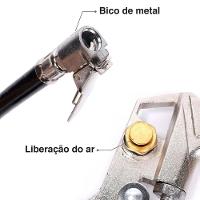 Bico Pistola De Ar Lorben Calibrador De Pneu Manômetro Engate Rápido Gt6057 - 6