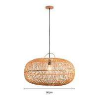Lustre Pendente Skylight ôtaki 4046 M Rattan E27 Bivolt - 3